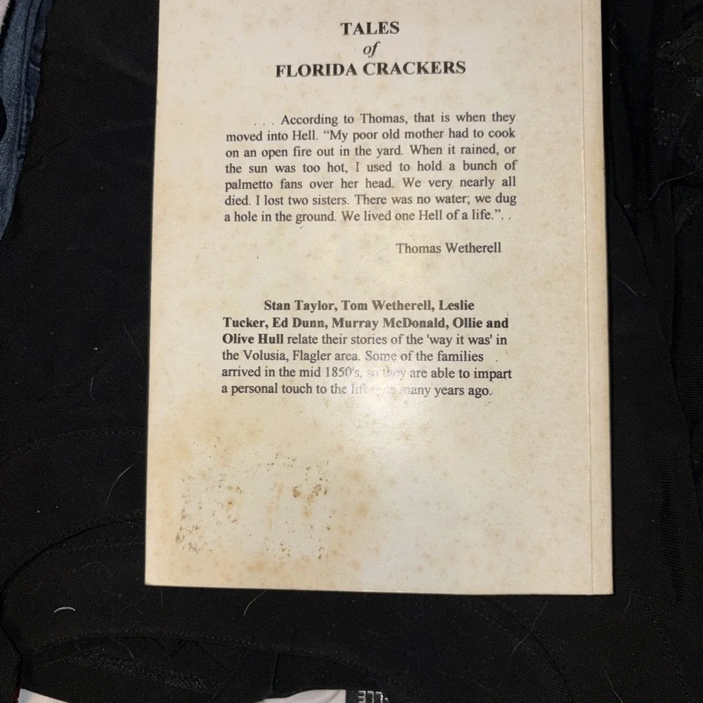 Tales of Florida Crackers, History, Hunting, and Humor by Ann Taylor Signed